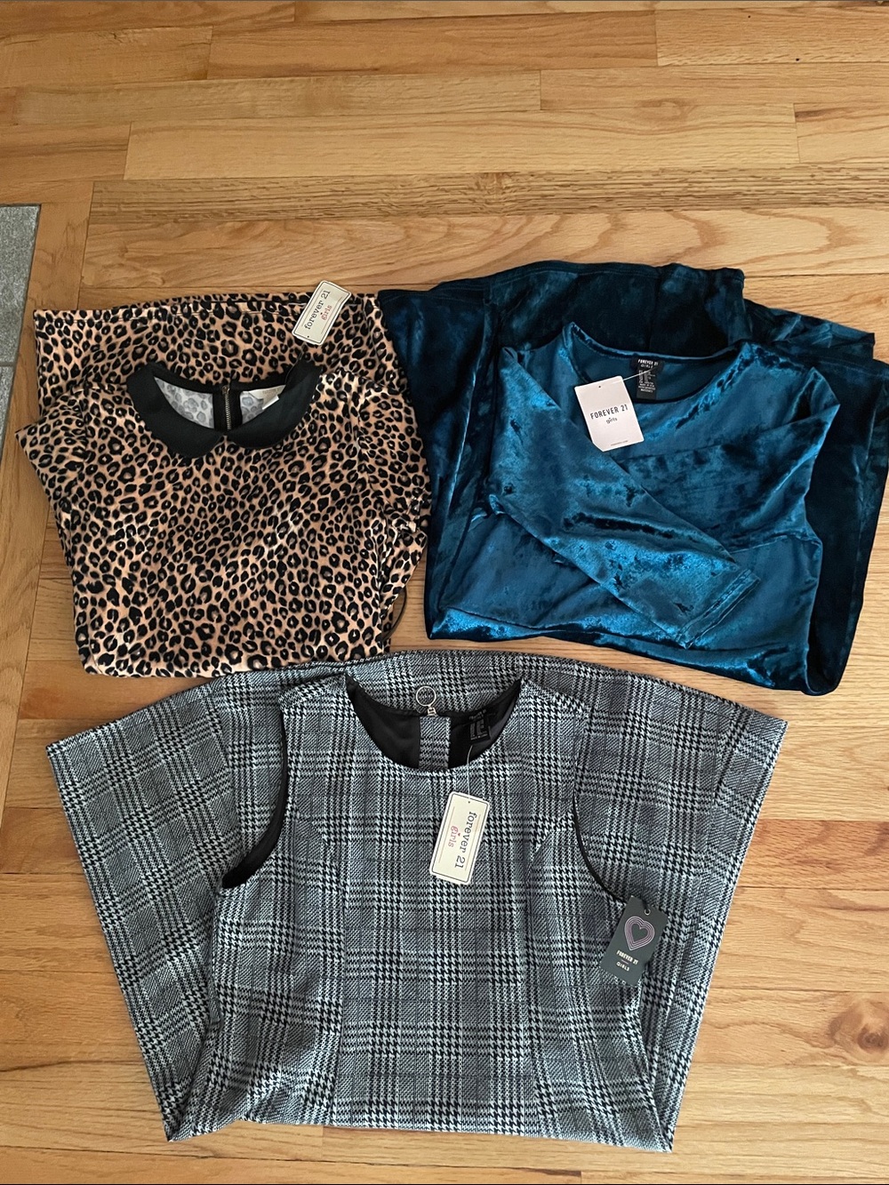 NWT Lot of 3 Forever 21 Girls Dresses. Size 13-14